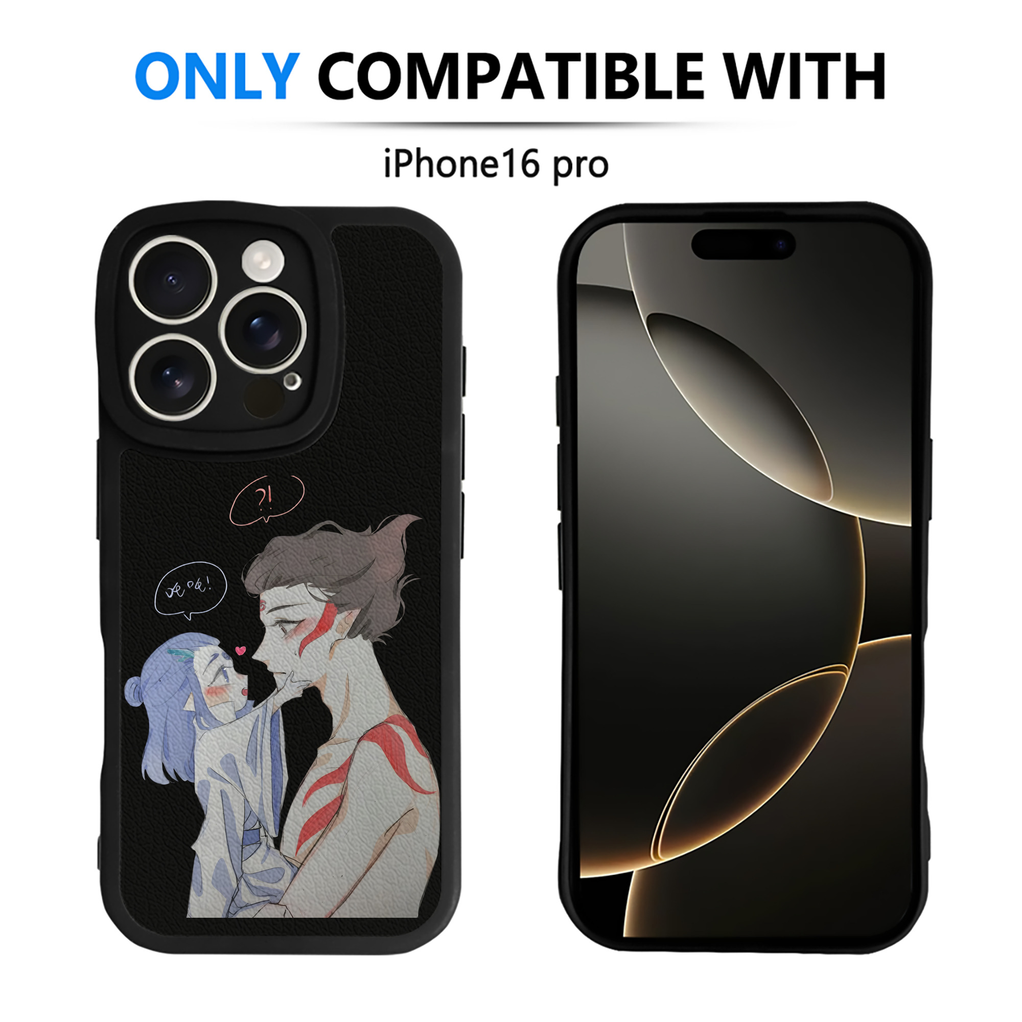 （画像用） Ne Zha 2 ナタ 魔童の大暴れ 【iPhone 16シリーズ対応】シリコンスマホケース（レザー調） 材質：シリコン